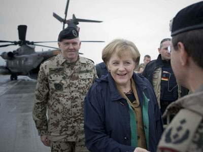 Αιφνιδιαστική επίσκεψη Μέρκελ στο Αφγανιστάν