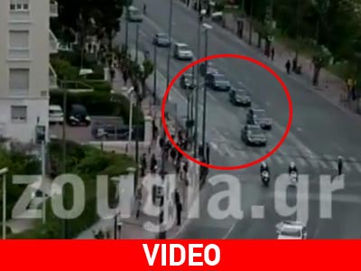 Η αυτοκινητοπομπή της Άνγκελα Μέρκελ