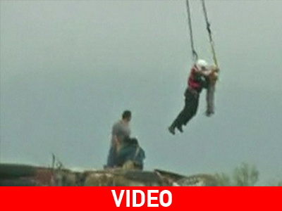 Διάσωση πλημμυροπαθών στο Μεξικό