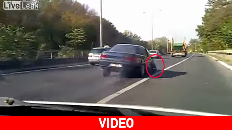 Οδηγούσε “τύφλα” και με μια ρόδα… λιγότερη!