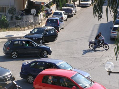 Τύχη βουνό για μοτοσικλετιστή