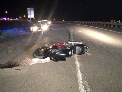 Τροχαίο με δίκυκλο κι έναν τραυματία
