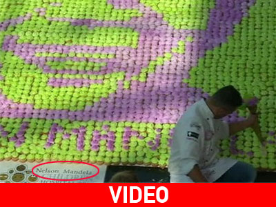 «Γλυκιά» τιμή στον Mandela!