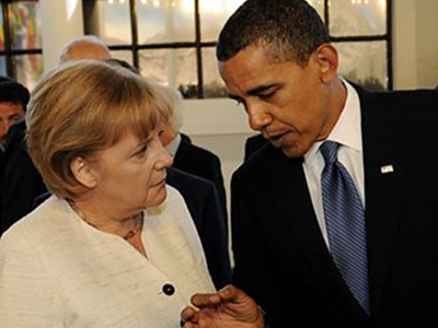 Σε χαλαρό κλίμα η συνάντηση Μέρκελ-Ομπάμα