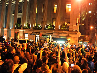 Ξανά στο Πάρκο Ζουκότι μέλη του κινήματος «Occupy Wall Street»