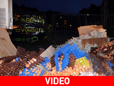 Γαλλία: Έσπασαν αυγά έξω από Εφορία