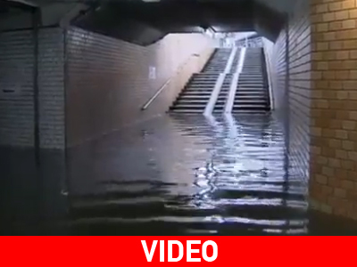 Ιαπωνία: «Βούλιαξε» η Οζάκα από τις βροχοπτώσεις