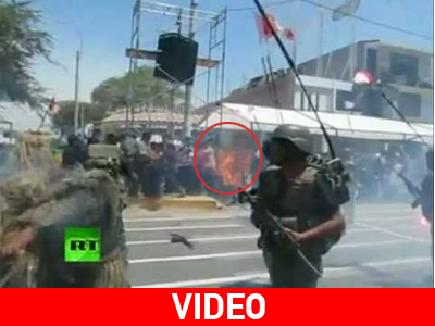 Περού: Η σημαία άναψε… φωτιές