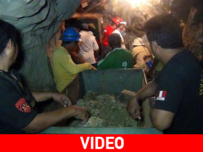 Διάσωση μεταλλωρύχων on camera στο Περού