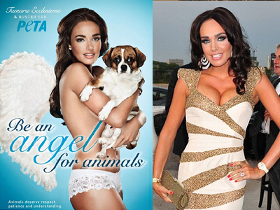 Στο πλευρό της PETA η κόρη του Ecclestone