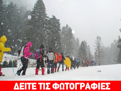 «Στα λευκά» τα ορεινά της Εύβοιας