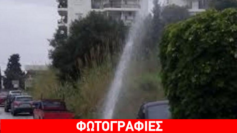 Πάτρα: Σιντριβάνι… στη μέση του δρόμου