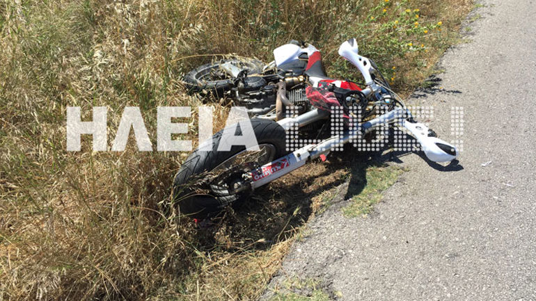 Τροχαίο με εγκατάλειψη οδηγού μηχανής στον Πύργο Τροχαίο με εγκατάλειψη οδηγού μηχανής στον Πύργο