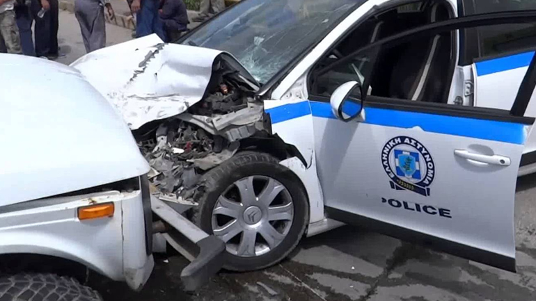 Περιπολικό συγκρούστηκε με Ι.Χ.