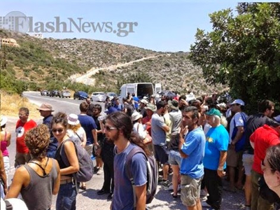 Σούδα: Το απόγευμα η πορεία προς τις αμερικανικές βάσεις