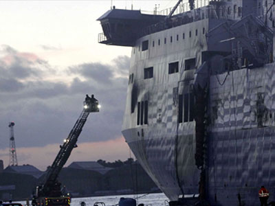 Παραμένει αδύνατη η είσοδος στο γκαράζ του Norman Atlantic