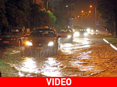 Πλημμύρισαν υπόγεια στην Πτολεμαΐδα