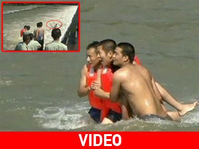 Δραματική διάσωση ανηλικού στην Κίνα