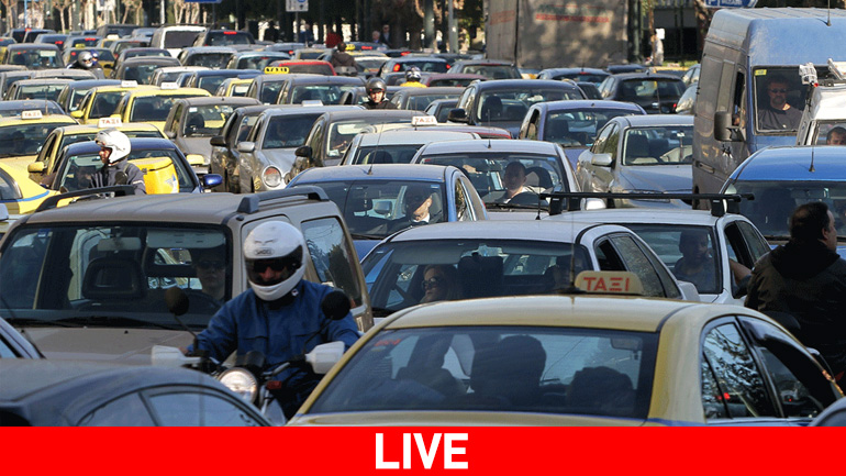 Κομφούζιο στους δρόμους λόγω βροχόπτωσης