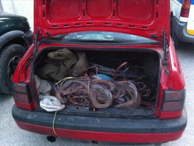 Έκλεβαν καλώδια της Δ.Ε.Η.