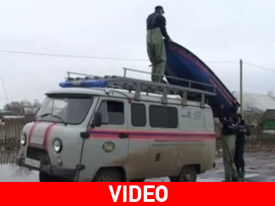 Πλημμύρες από τον ερχομό της Άνοιξης στη Ρωσία