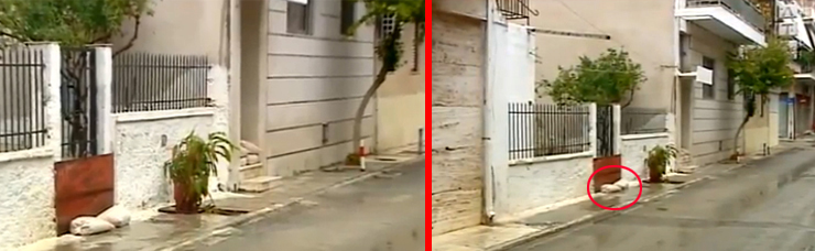 Ίλιον: Σακιά με άμμο μπροστά στην είσοδο κατοικιών