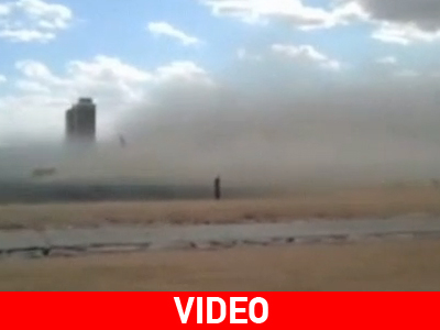 Αμμοθύελλα «χτύπησε» τη Βαρκελώνη