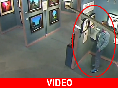 Αγγλία: Κλοπή έργου τέχνης… on camera!