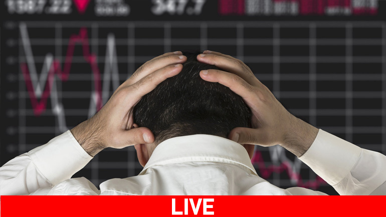 Live η διακύμανση του γενικού δείκτη στο Χρηματιστήριο Αθηνών