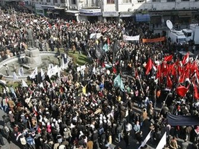 Καθιστική διαμαρτυρία στη Συρία