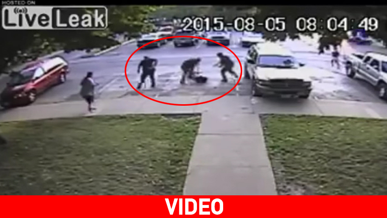 Αστυνομικοί εξουδετερώνουν ένοπλο με τη χρήση όπλου tazer!