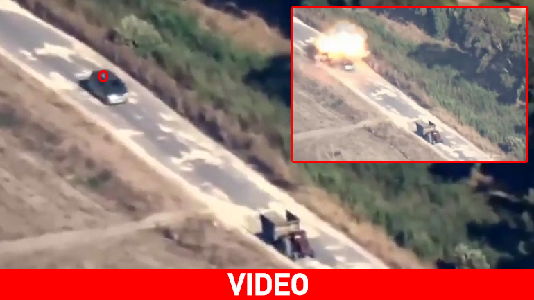 Συρία: Καρέ καρέ η καταστροφή Ι.Χ. από πύραυλο