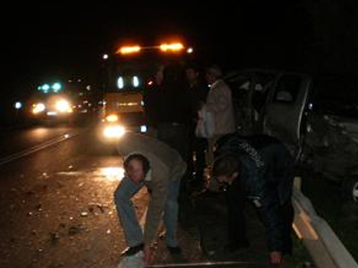 Ανατροπή οχήματος στην Ε.Ο. Αθηνών-Λαμίας