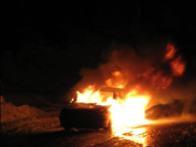 Πυρκαγιά σε Ι.Χ. στο Μαρκόπουλο