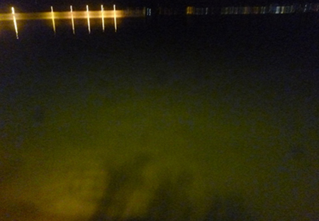 Γέμισε βοθρολύματα η θάλασσα στο λιμάνι της Κορίνθου