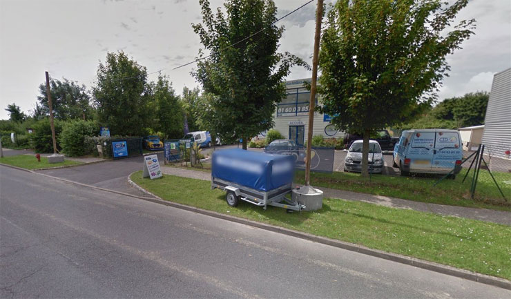 Le Monde: Εικόνα του τυπογραφείου μέσω της εφαρμογής Google map