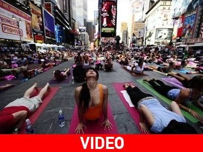 Γιόγκα στο κέντρο της Νέας Υόρκης