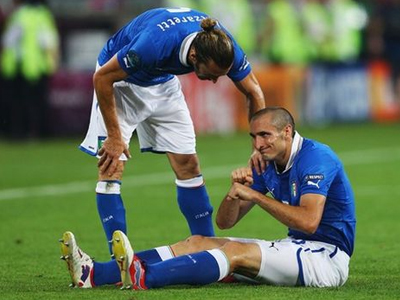 Ιταλία: Προπονήθηκε ο Κιελίνι