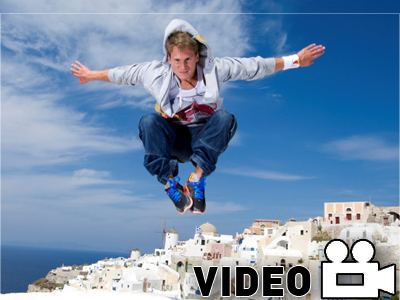 Parkour στην Σαντορίνη