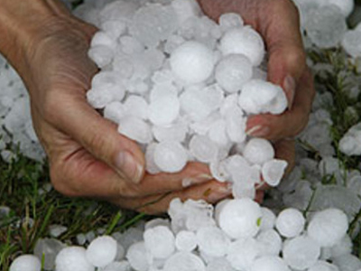 Χαλαζόπτωση στον Δήμο Ήλιδας