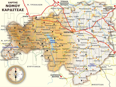 Τα πάντα για την Καρδίτσα σε έναν χάρτη!