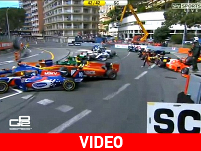 Απίστευτη καραμπόλα στο Grand Prix του Μονακό!