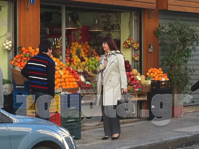 Η Μαρία Χούκλη σε φωτογράφιση