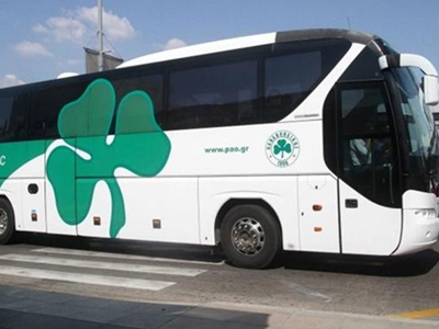 Επίθεση με πέτρες στο πούλμαν του ΠΑΟ