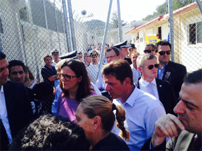 Στη Μυτιλήνη η Επίτροπος της ΕΕ Cecilia Malmström